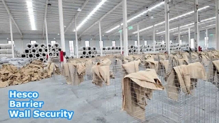 重量亜鉛メッキ Hesco バリアウォール セキュリティ ソリューション
