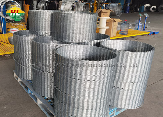 HUILONGはコイル18インチのかみそりワイヤー、50Ftアコーディオン式 ワイヤーを切た