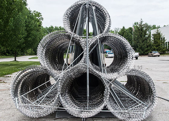 多数の使用法浸るアコーディオン式かみそりの730mmの熱い電流を通されて鉄条網